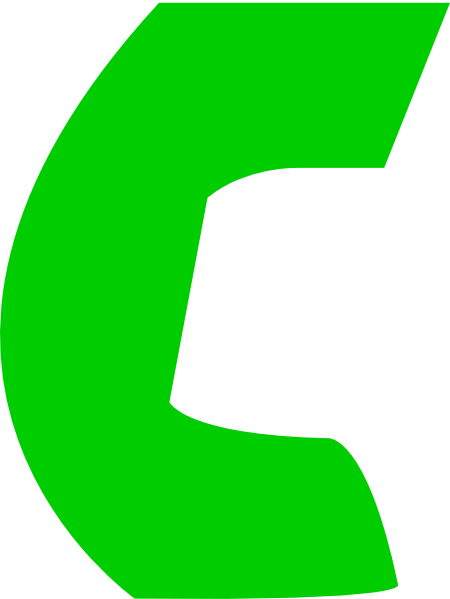 Green Call Phone Icon (450x599)