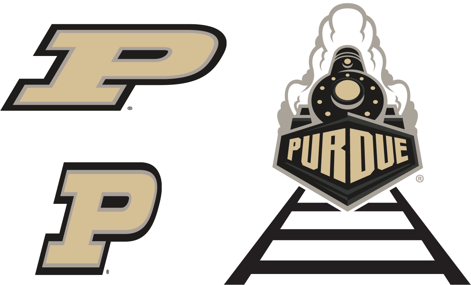 Example Showing How Not To Distort Or Combine Logos - 24 X 8 Purdue Tire Cover (1771x1188)