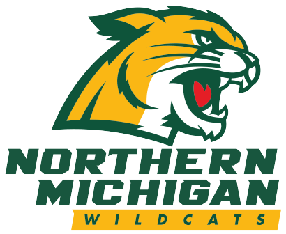 Athletic Logo - Png - Northern Michigan Wildcats (410x336)