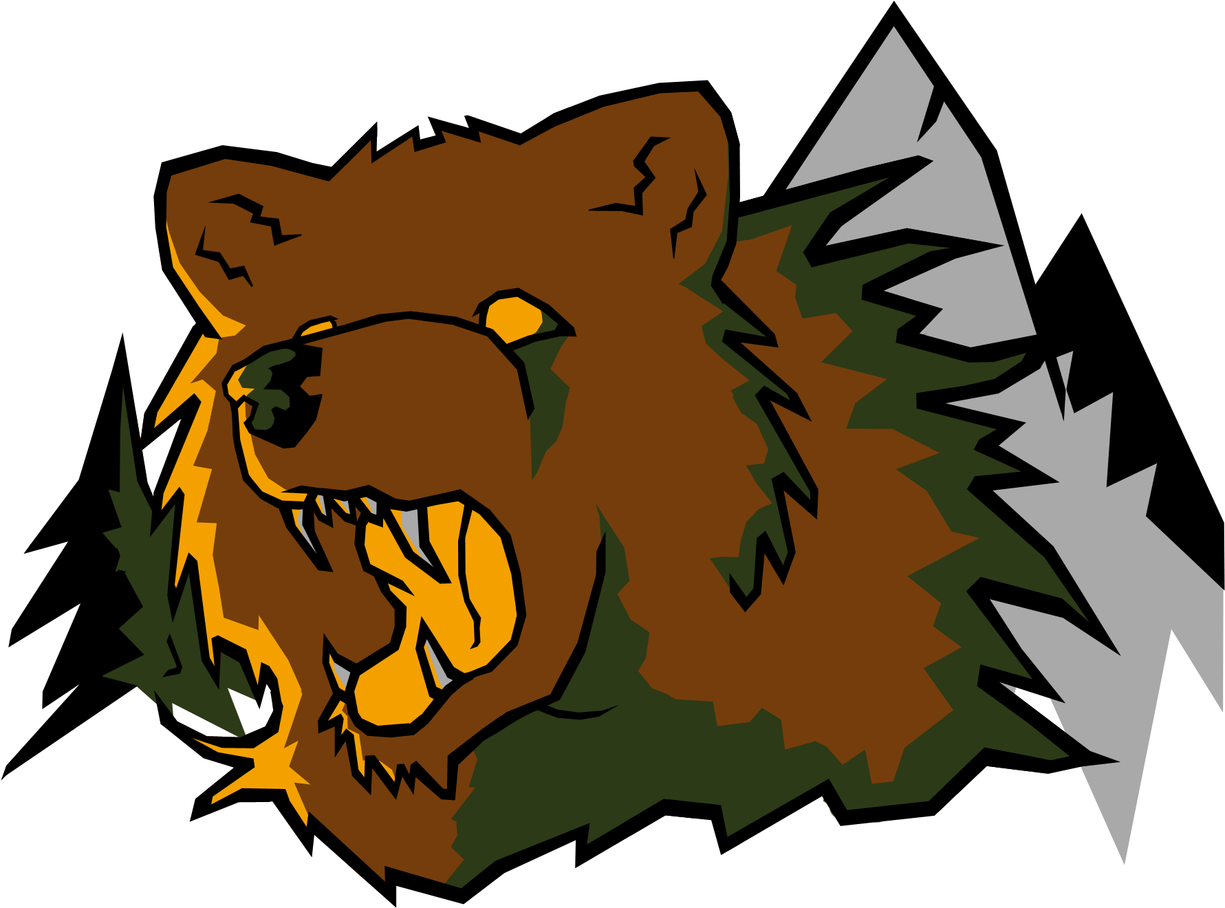 Grizzly Bear Sports Logo By Darkstarwolf07 Grizzly - Grizzly Bear Sports Logo By Darkstarwolf07 Grizzly (1890x1417)