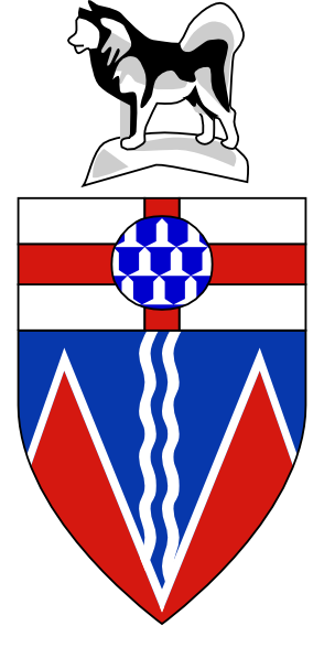 Yukon Territories Emblem Clip Art - Yukon Territory Coat Of Arms (294x597)