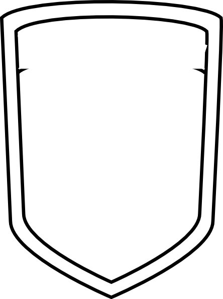 Blank Shield Soccer Clip Art - Blank Football Logo Png (444x593)