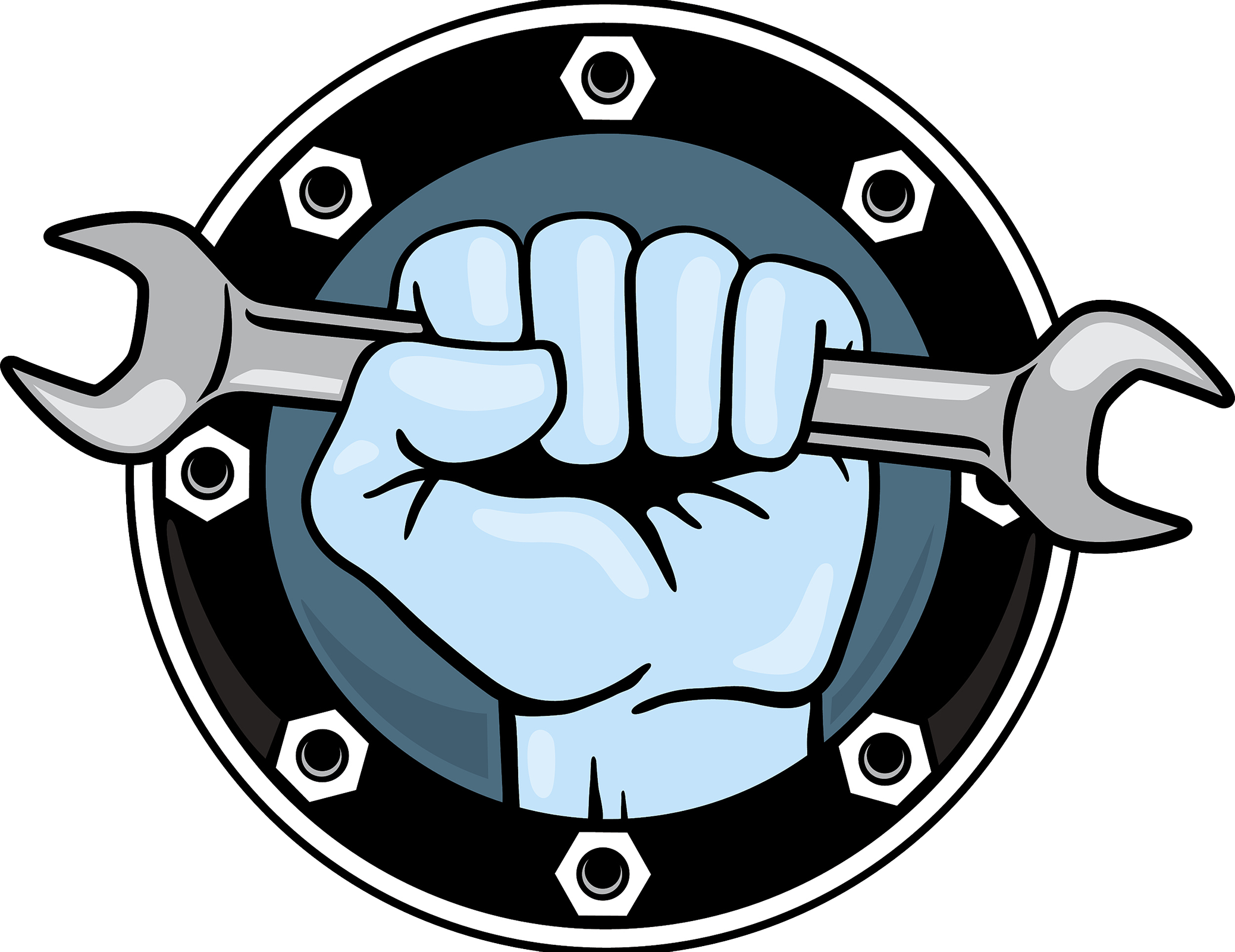 Hand Tool Wrench Fist Icon - Hand Tool Wrench Fist Icon (2076x1600)