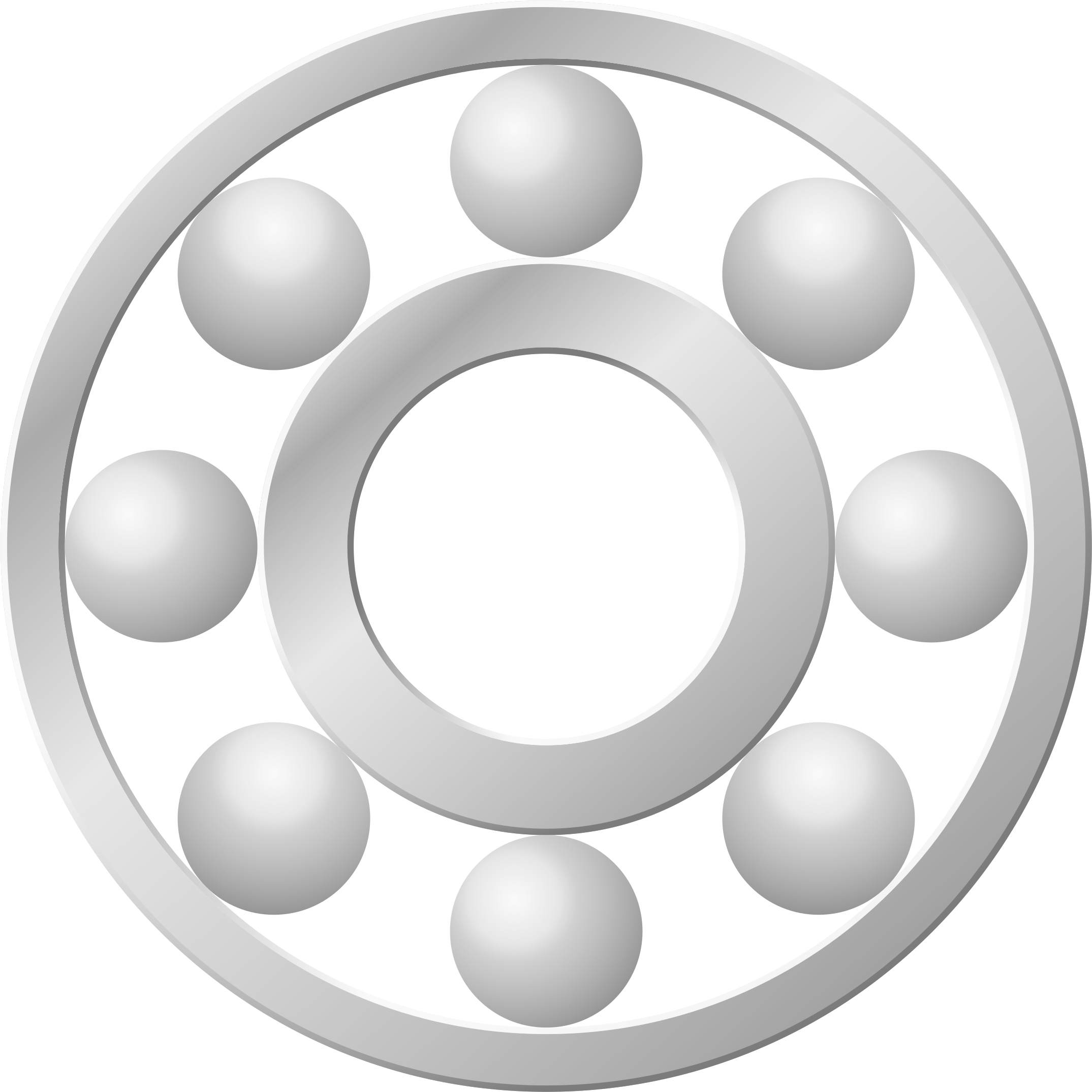 Other Popular Clip Arts - Bearing Black And White (2400x2400)