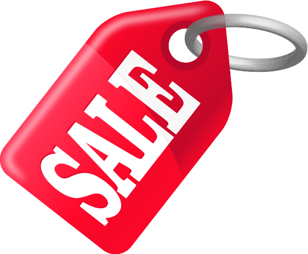 Tag Sale Red - Free Sale Icon (600x494)