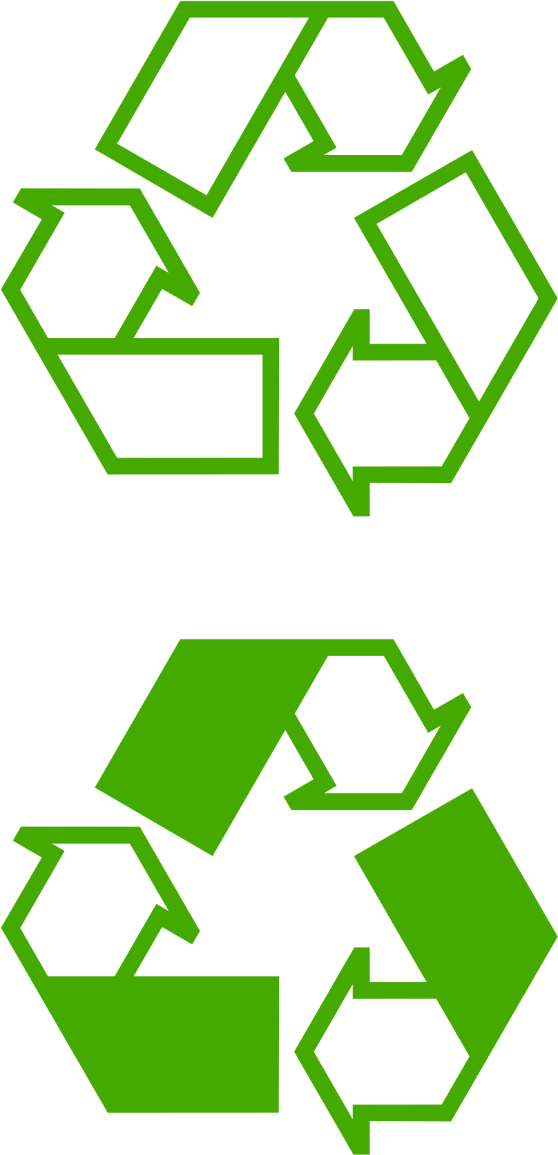 Recycle Logo Clip Art Clipart - Recycle Small Clip Art (999x1998)