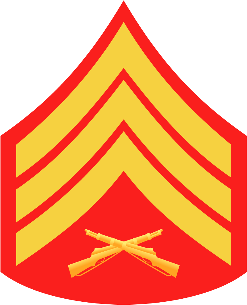 File - Usmc-e5 - Svg - Call Of Duty Rank 1 (831x1023)