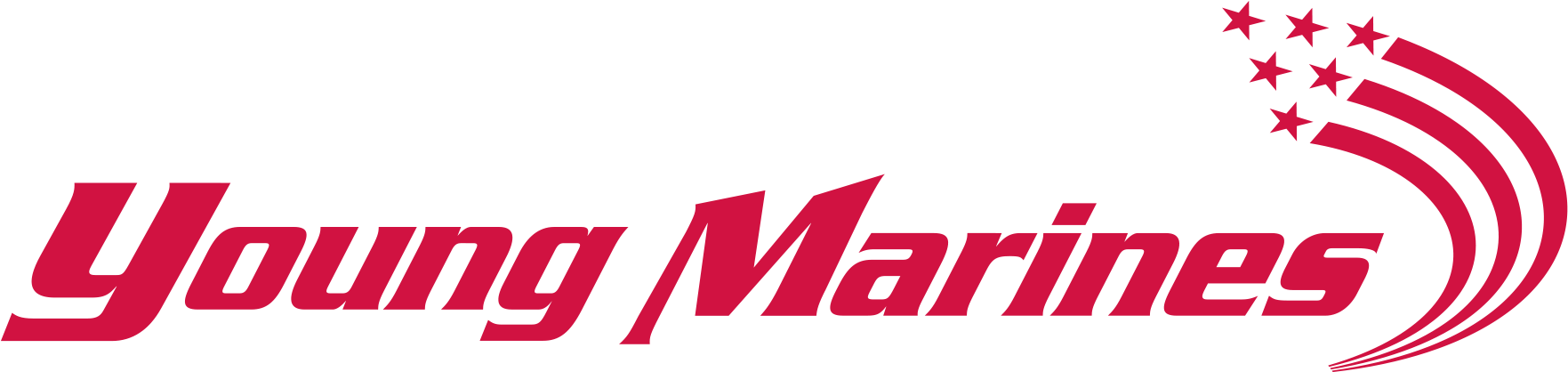 Logo Primary Png, Young Marines With Swoosh Format - Young Marines Chester (1853x417)