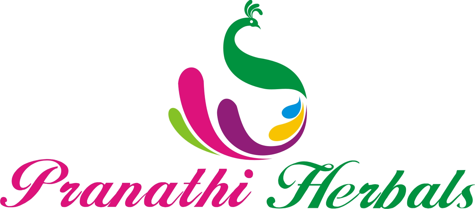 Pranathi Herbals Company Logo - Graphic Design (1603x708)