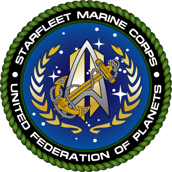 Starfleet Marine Corps Ranks - United Federation Of Planets (582x582)