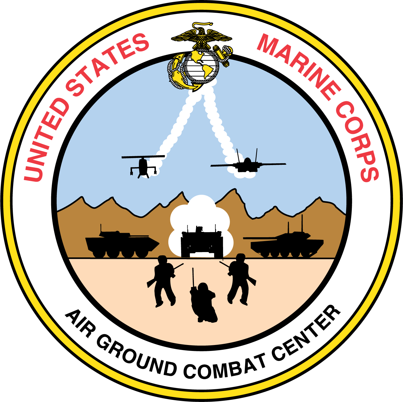 Air Ground Combat Ctr, 29 Palms - Canyon County Idaho Seal (1355x1354)