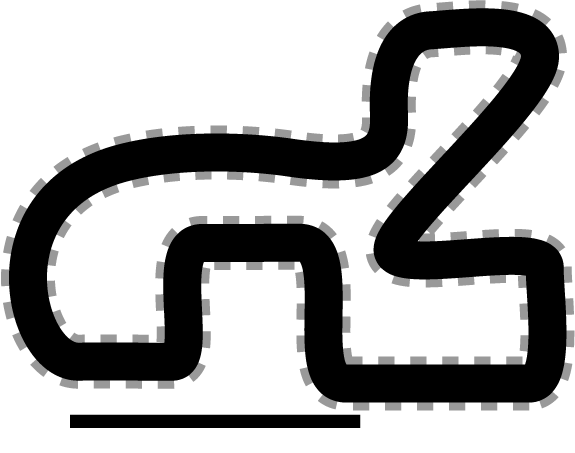 Usc College Logos Clipart - Clip Art Race Track (575x453)