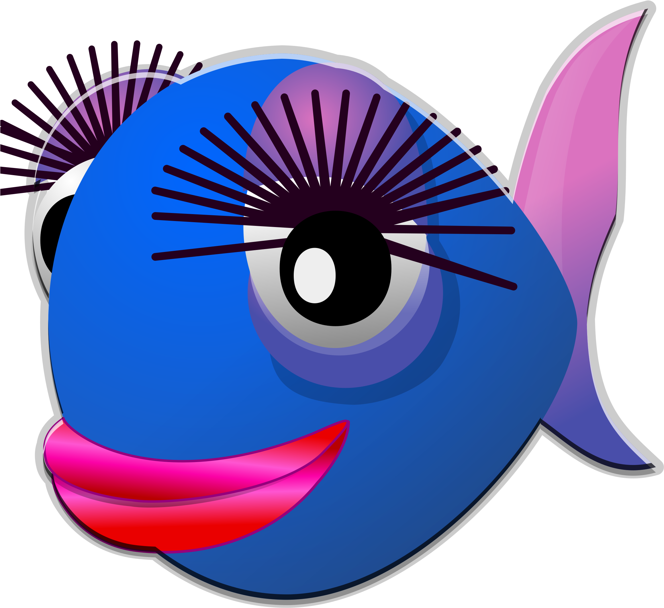 Big Image - Cute Cartoon Fish Png (2400x2400)