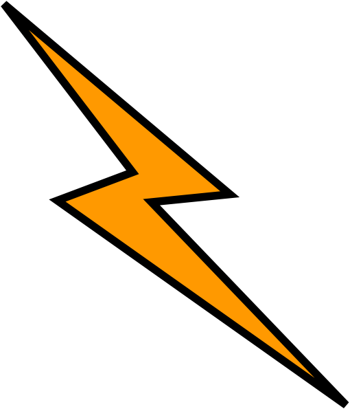 Orange Lightning Bolt Logo (510x595)