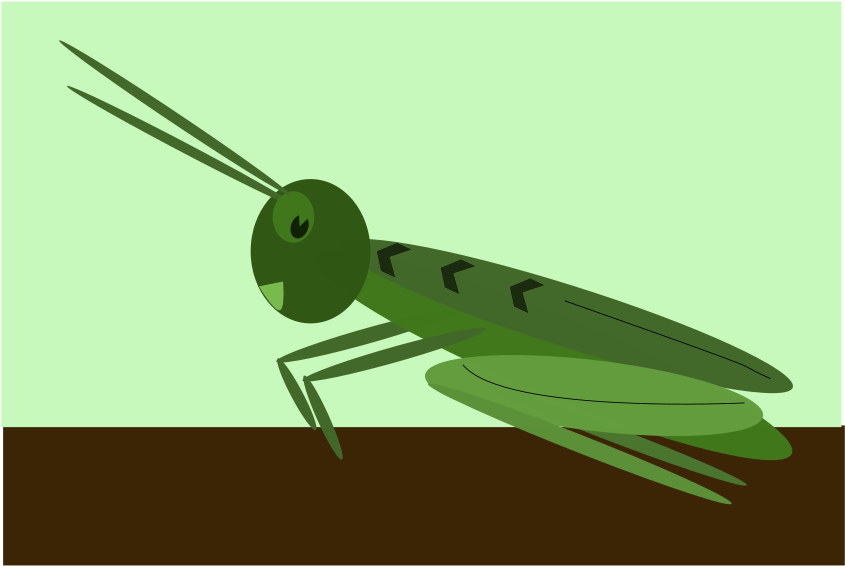 Grass Hopper Svg Vector File, Vector Clip Art Svg File - Grasshopper (900x637)