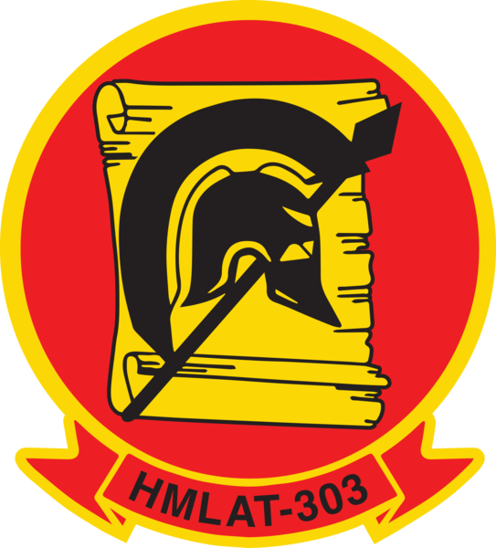 Usmc Hmlat-303 Atlas Sticker Military, Law Enforcement - Hmlat 303 Patch (543x600)