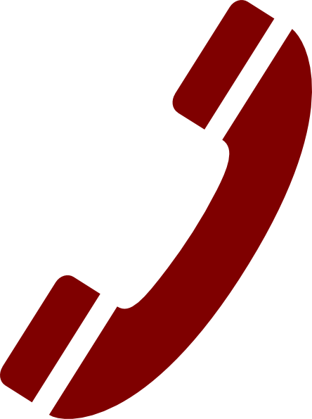 Phone Clipart Red (444x595)