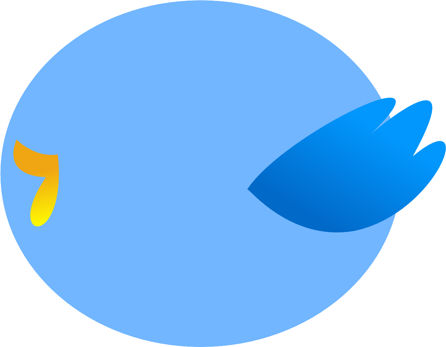 Twitter Clipart - Intenze Tyler Blue (1969x1268)