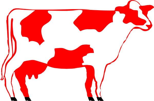 Cow Clip Art (600x397)