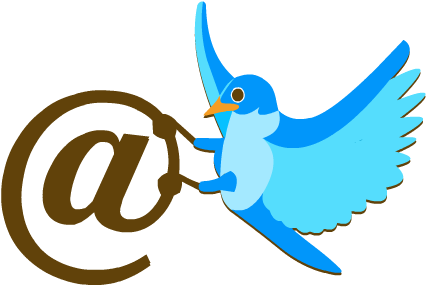 Songbird Clipart Twitter - Mention Twitter (435x295)