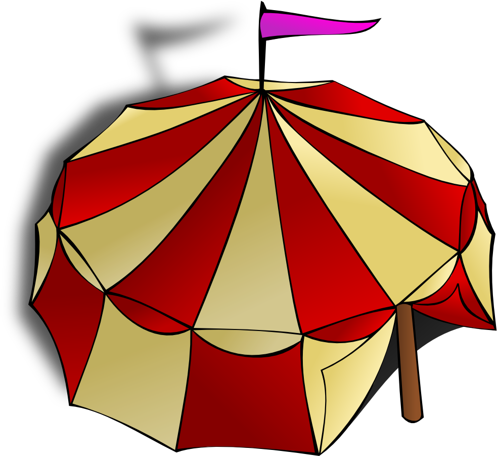 Onlinelabels Clip Art - Circus Tent Clip Art (1000x1000)
