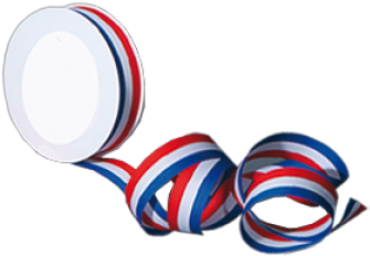 Geschenkband Blau Weiss Rot 25 Mm X 25 M - Volleyball (350x350)
