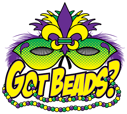 Mardi Gras ~ New Orleans Cajun Menu - Erhaltene Perlen? Karneval-party Einladung (449x448)