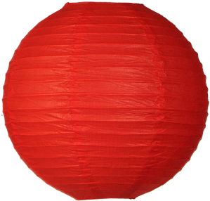 Lampion Papier Rot Ø 60 Cm - Paper (350x350)
