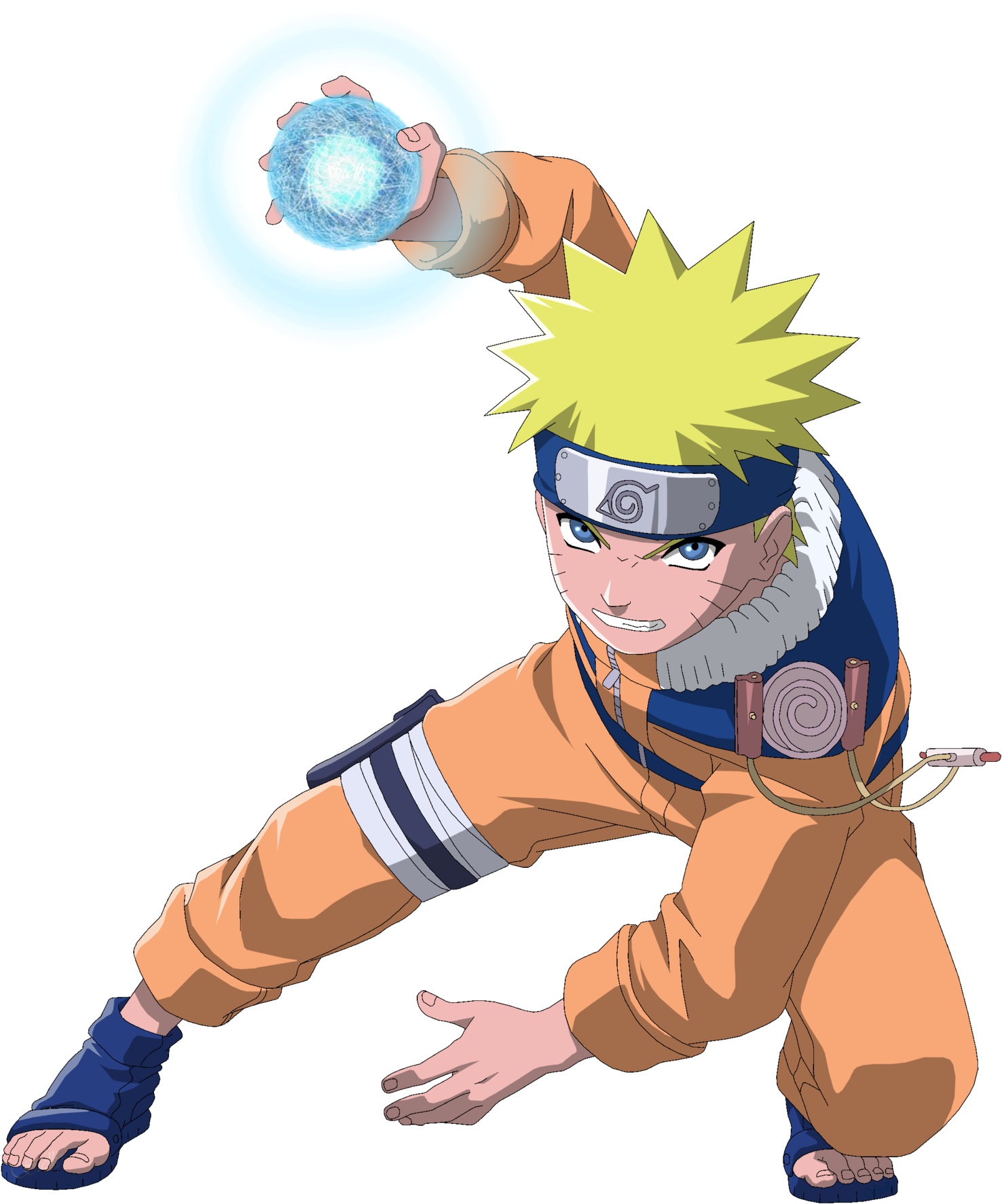 Naruto Uzumaki Is A Shinobi Of Konohagakure - Naruto Rasengan Png (1600x1853)