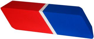 Radiergummi Xxl Blau Rot 70 X 23 X 17 Cm - Emblem (350x350)