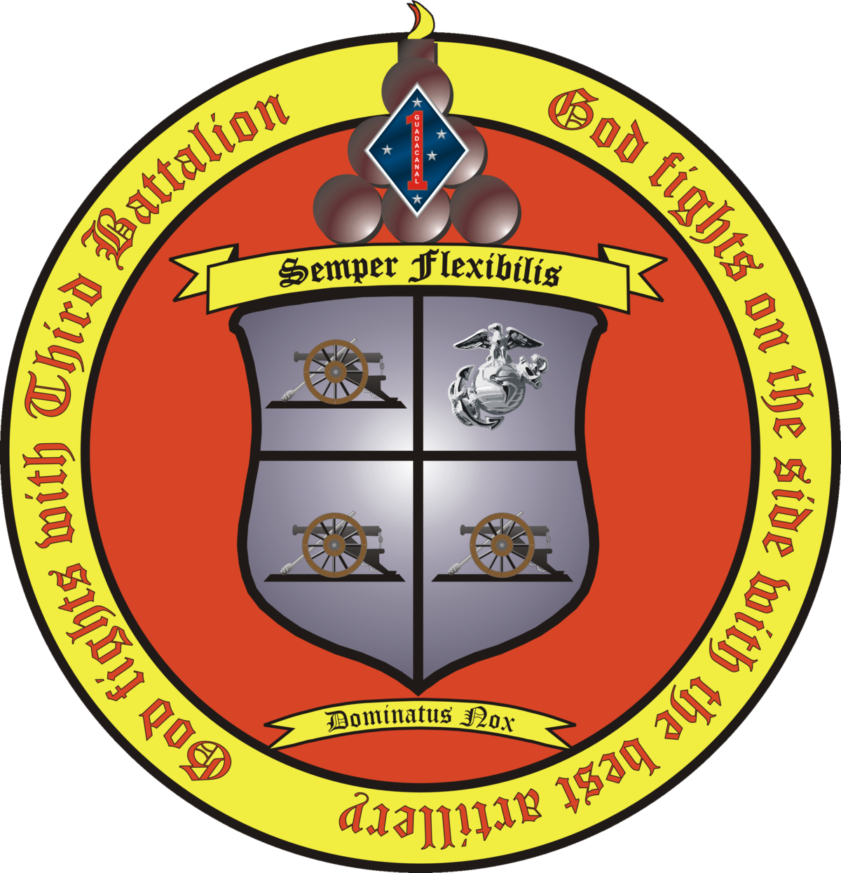 3-11 Battalion Insignia - 3rd Battalion 11th Marines (1200x1245)