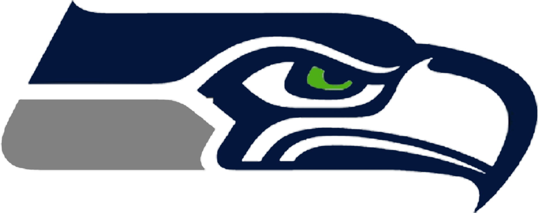 Seattle Seahawks New Logo - Seattle Seahawks Logo 2018 (1871x826)