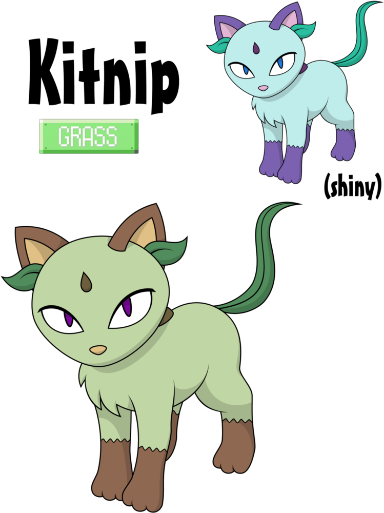 Kitnip By Reitanna-seishin - Fakemon Cat Starters (783x1020)