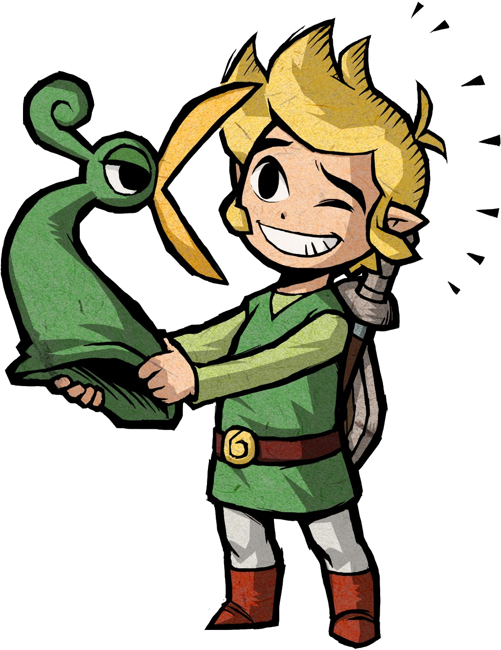 Link Artwork 1 - Legend Of Zelda The Minish (1024x1328)