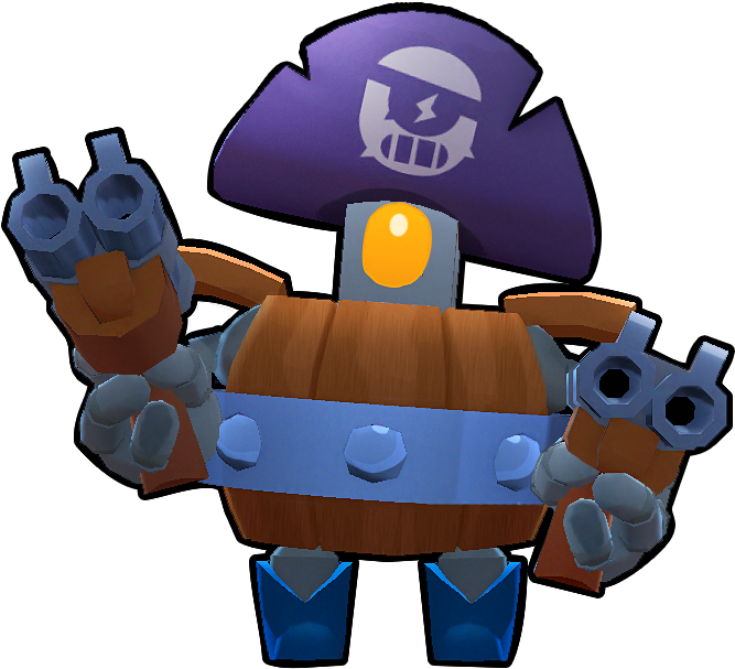 Darryl - Darryl Brawl Stars (757x667)