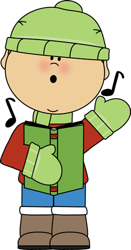 Little Boy Christmas Caroler - Christmas Caroler Clip Art (262x500)