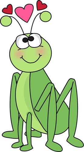 Valentine - Cute Grasshopper Clipart (277x500)