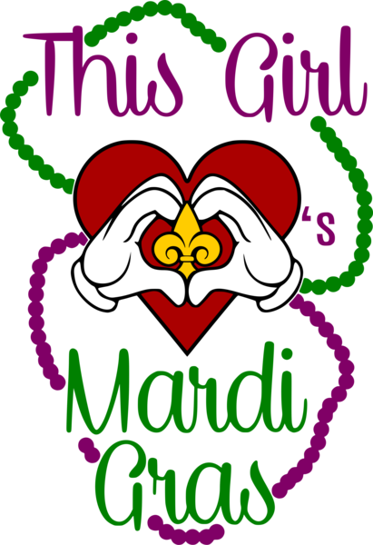 This Girl Loves Mardi Gras - Mardi Gras (411x600)