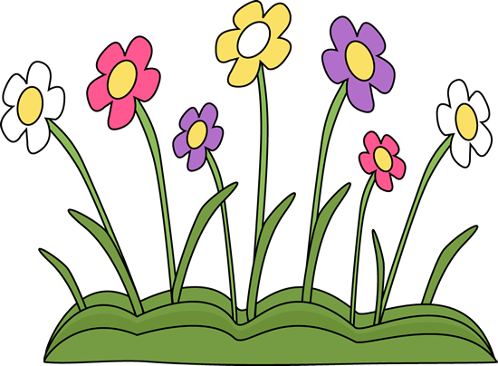 Spring Flower Clipart Free - Spring Flowers Clipart (550x404)