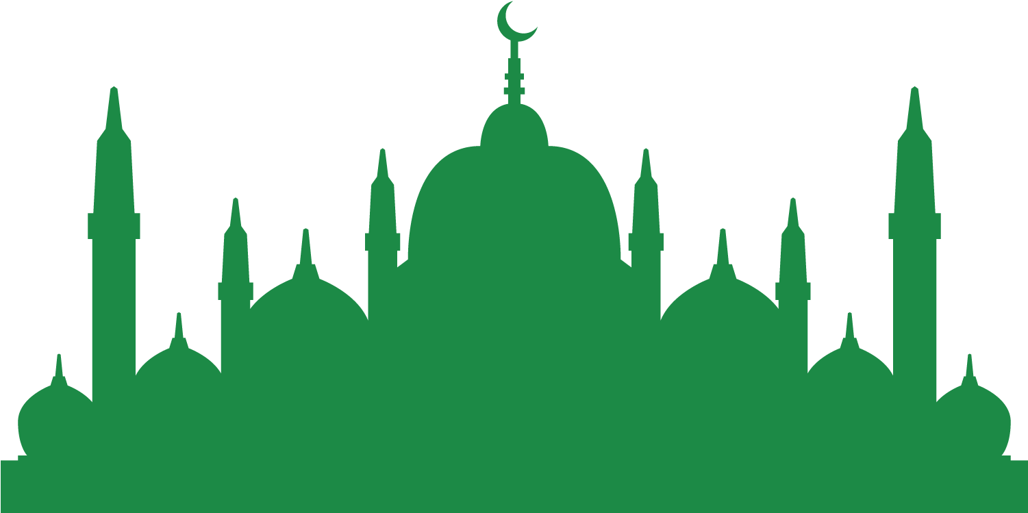 University Of Padova Salah Mosque Ramadan - Mosque Silhouette Green (1500x1013)