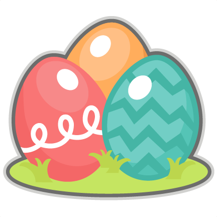 Easter Clipart Transparent Background - Cute Easter Eggs Clipart (432x432)