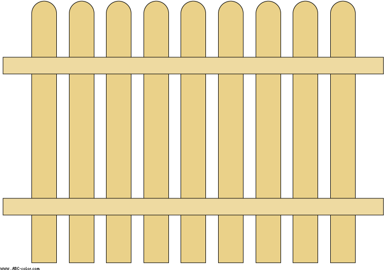 Fence Clipart Transparent - Clip Art (822x567)