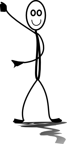 Stickman - Stick Figure Holding Something (276x594)