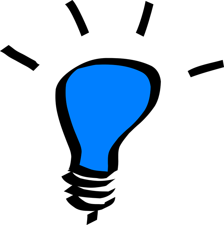 Light Bulb Clip Art Blue (717x720)