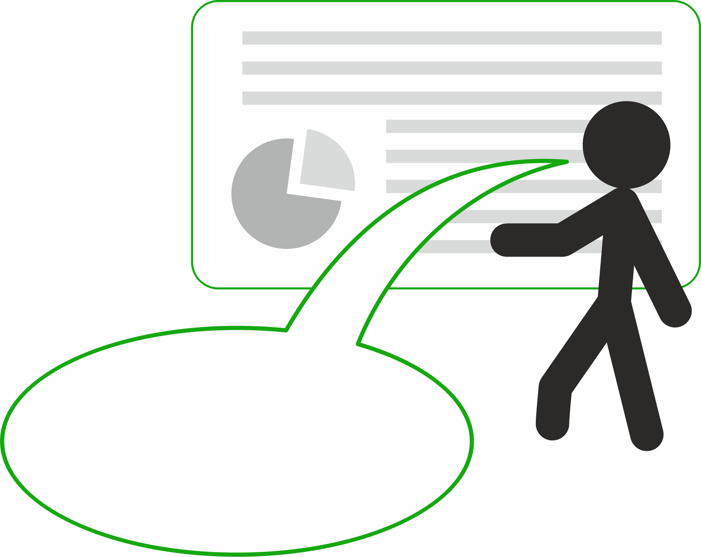 Stick Figure Presenting - Vector Graphics (2400x1909)