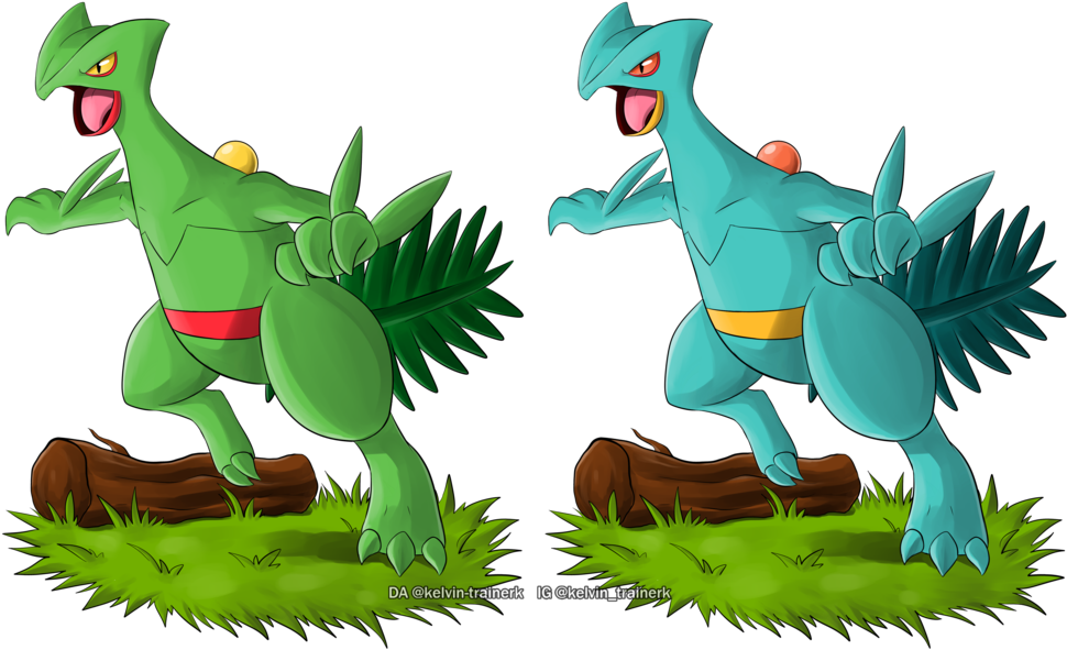 Grass Hoenn Starter, Sceptile By Kelvin-trainerk - Get Grass Hoenn Starter (1024x689)