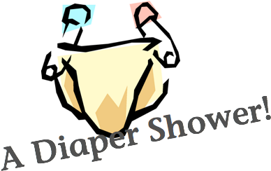 Diaper Shower Cliparts - Diaper Clip Art (451x271)