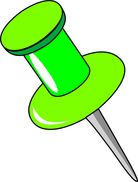Pin Clip Art At Clker - Clip Art Thumbtack (450x592)
