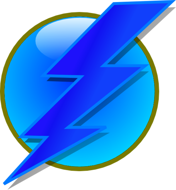 Electricity Clipart Thunder - Circle Thunder (600x648)