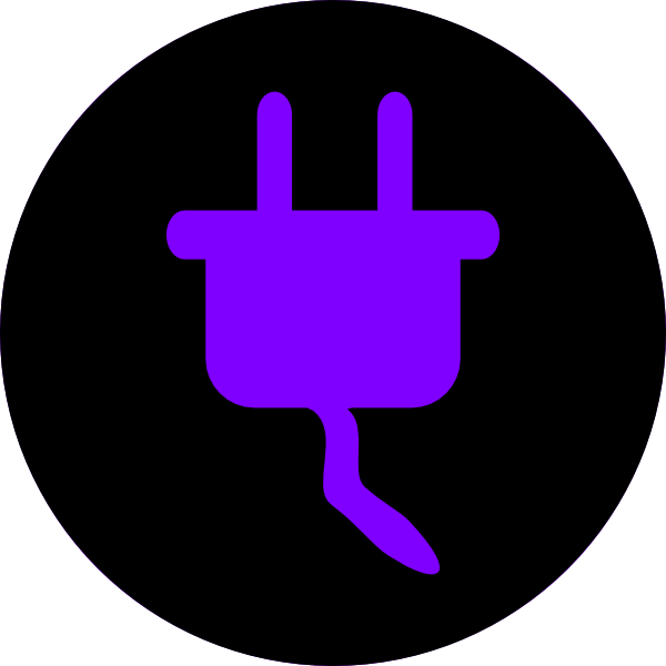 Electricity Black-purple Clip Art At Clker - Bus Symbol (600x600)